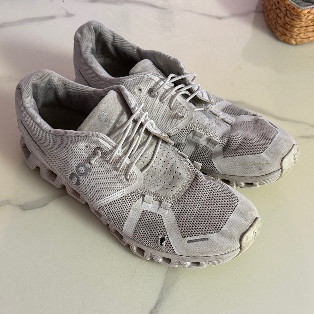 On Running Athletic Shoes in Gray